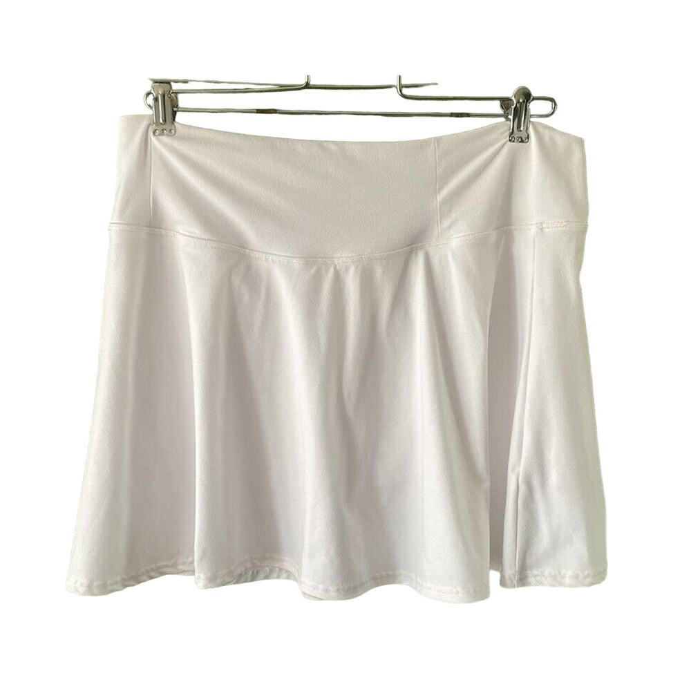 Skort Womens Size XL White Sporty Stretch Casual Pickleball Tennis Skirt - Picture 3 of 10